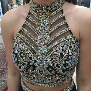 Alyce Paris two piece prom dress